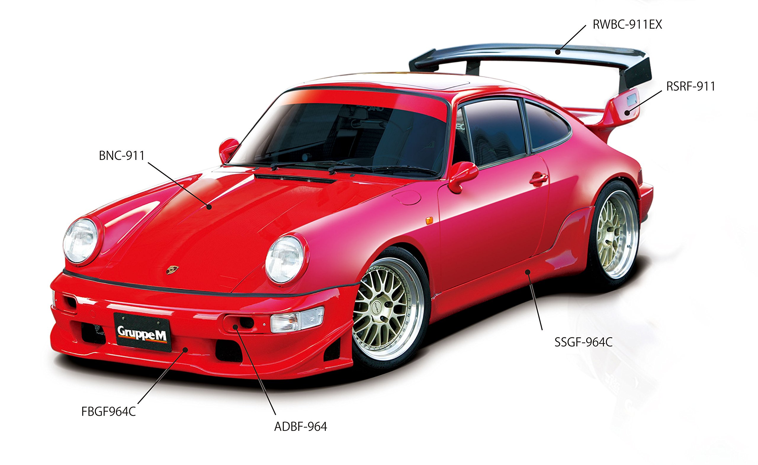 Amazon | PORSCHE 911 930 用 ボンネットフード BNC-911 | ボンネット